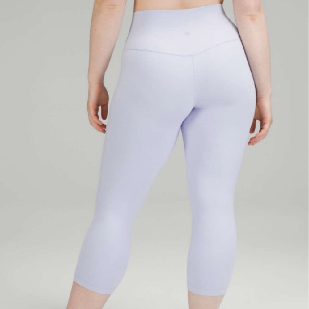 Lululemon Align High-Rise Crop 21" Pastel Blue Size 12 Double Lined Soft